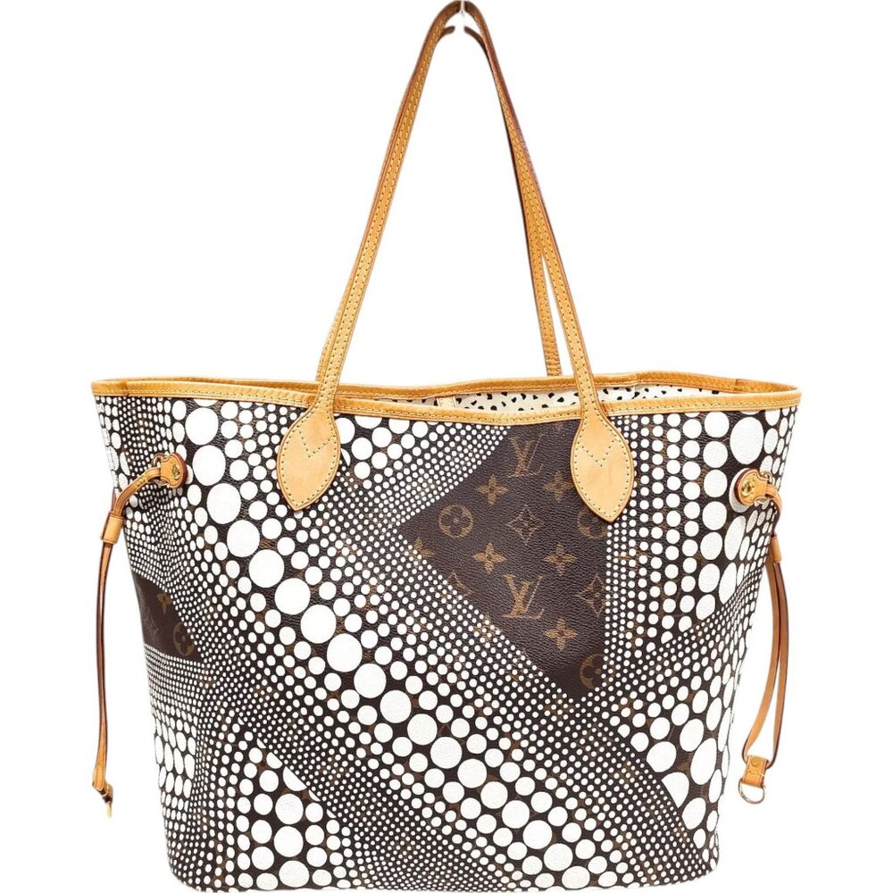7781368BJ (X6) Louis Vuitton Tote Bag  Neverfull MM Brown Monogram Wave